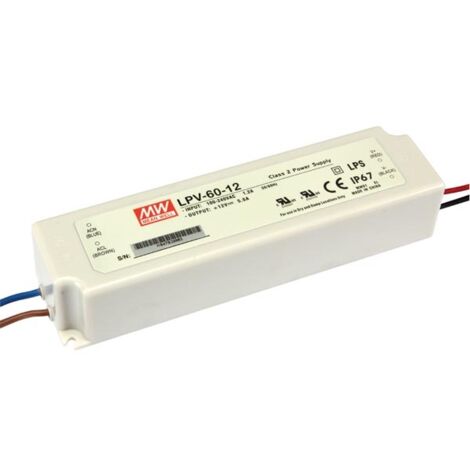 Fuente de alimentación conmutada - 1 salida - 60 w - 12 v