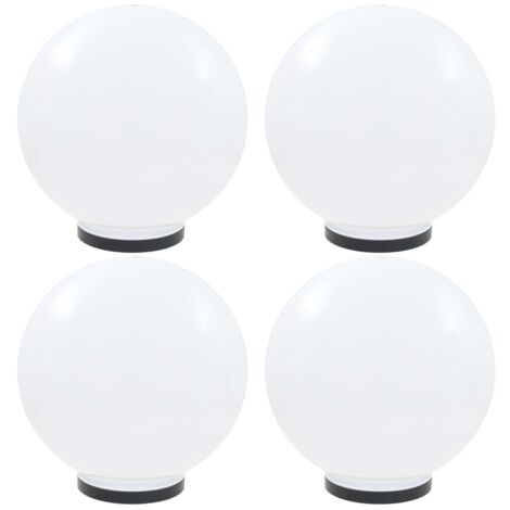 Lámparas de bola LED 4 unidades esféricas PMMA 40 cm vidaXL