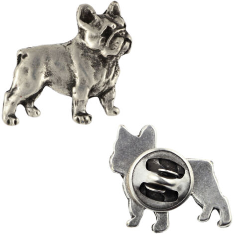 Bulldog francés I - broche de perro en caja de regalo, elegante broche, broche de solapa de Art-Dog (1/5)