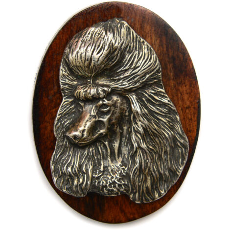 Caniche: broche de exposición canina, clip para el número de inicio, insignia para perro de Art-Dog (1/4)