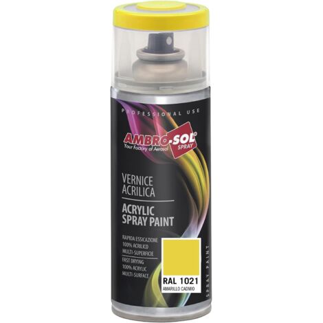 AMBRO-SOL PINTURA ACRILICA1003 AMARILLO SEÑAL (SPRAY 400 ML.