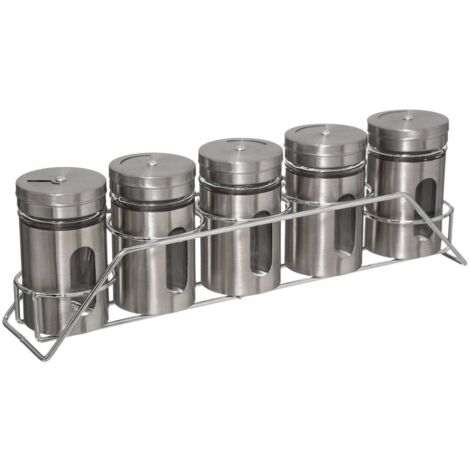 Soporte metálico para 5 tarros de especias  - 5five