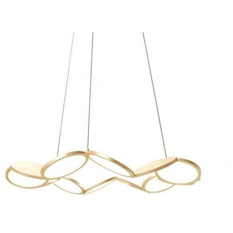 Betaspots - Lámpara de araña LED dorada moderna de 81 cm (1/3)