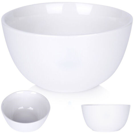 Cuenco de porcelana blanca para sopa, ensaladas, platos, frutas, ensaladas 950 ml (1/5)