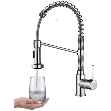 Grifo de cocina con resorte cromado LOCO Kuchinox (1/4)