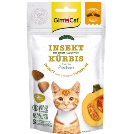 GimCat  Snack crujiente 50 g - Insectos y calabaza 50 g