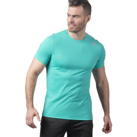 CAMISETA REEBOK WORKOUT READY SUPREMIUM 2.0 AZUL VERDEO L (1/5)