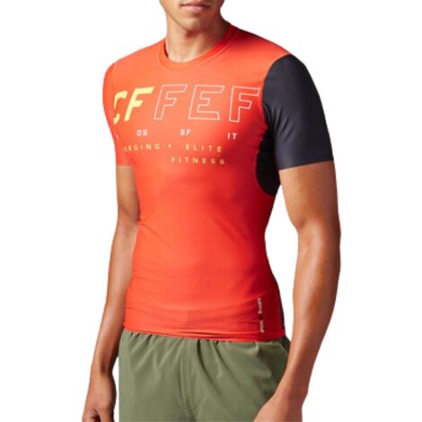 Camiseta de entrenamiento REEBOK RCF SS COMPRESSION TOP M para hombre (1/2)