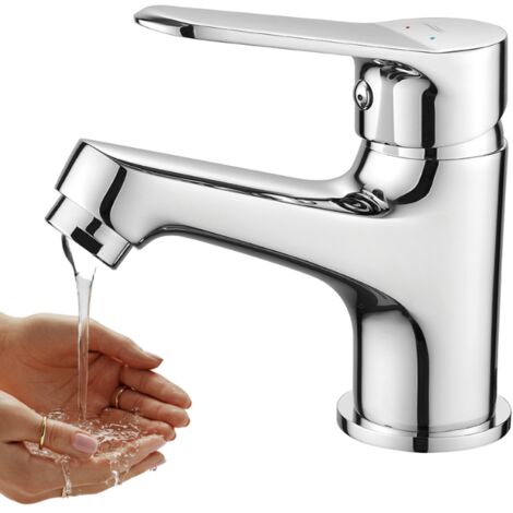Grifo para lavabo de pie ATEZ Kuchinox con tapón cromado (1/4)