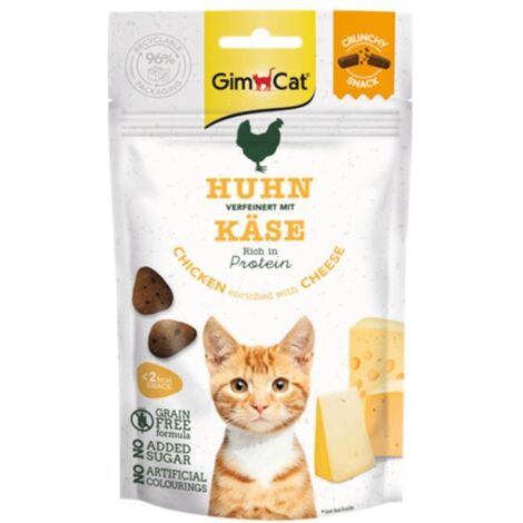 GimCat  Snack crujiente 50 g - Pollo y queso 50 g