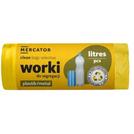 Bolsas de basura para plástico 120l 10 uds para segregación, con perforación (1/3)