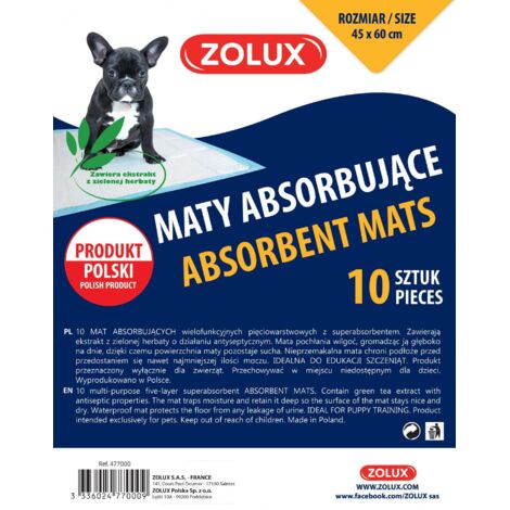 Zolux Alfombrillas absorbentes para aprender a orinar - 45x60cm 10 uds. (1/3)