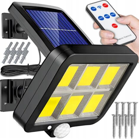 Lámpara solar 120 LED COB, cable LS2 de 5 m