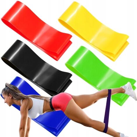SET DE BANDAS DE RESISTENCIA BANDAS DE RESISTENCIA PARA EJERCICIOS DE FITNESS Y ENTRENAMIENTO 5 uds