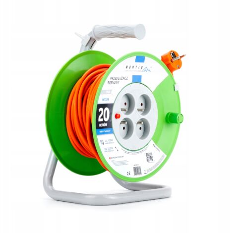 Cable alargador 20m 3x1.0 en tambor 2300W IP20