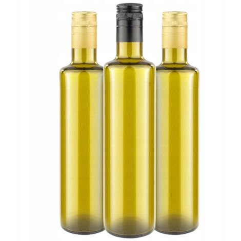 10x DORICA OLIVE BOTELLA 500ml para aceite de oliva y zumo + TAP脫N (1/5)