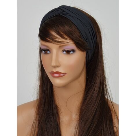 Elegante diadema para mujer en color antracita 307, dise帽ada para primavera y verano. (1/5)