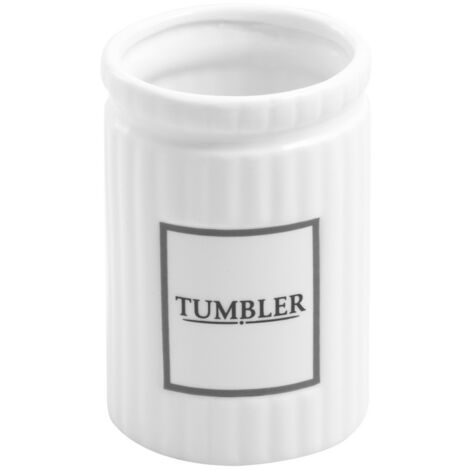 AWD INTERIOR Vaso para cepillo de dientes blanco Lorenzo 1364 (1/2)