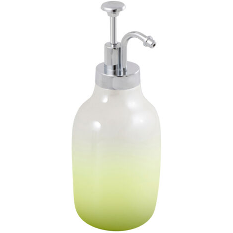 Dispensador de jab贸n 300 ml AWD INTERIOR Fiore 1377 blanco perla verde cer谩mica (1/4)