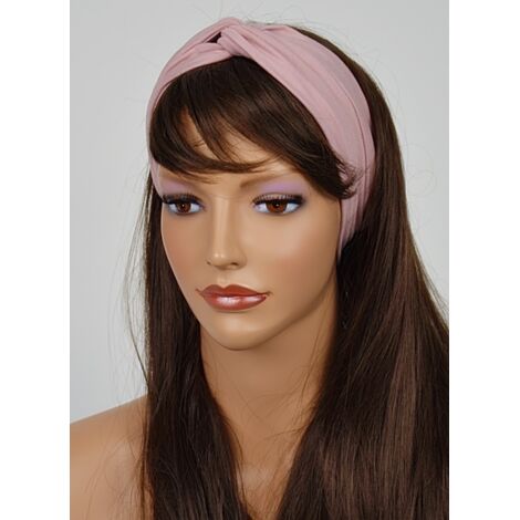 Elegante diadema para mujer, color rosa pastel, talla 143, de algod贸n - contorneada (1/5)