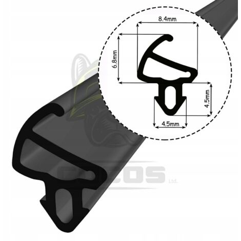 Junta para ventanas de PVC S-1150 KOMMERLING NEGRO 1m