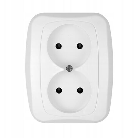 Toma de corriente blanca Montis, doble enchufe, PT-5A SIMPLEX (1/5)