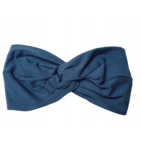 Elegante diadema para mujer con orejas en color azul 007 de bamb煤 - contorneada (1/5)