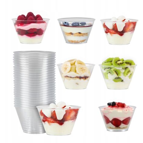 48x VASOS DE POSTRE 70 ml Vaso TULI recipiente para postres y helados