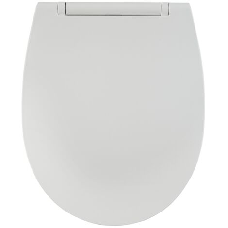 Asiento de inodoro extra铆ble y de cierre suave AWD INTERIOR 1443 Bolero duroplast blanco (1/5)