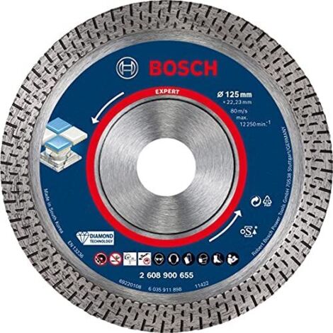 Rebanadas de corte de diamantes de hardcerámico experto, 125 x 22,23 x 1.4 x 10 mm
