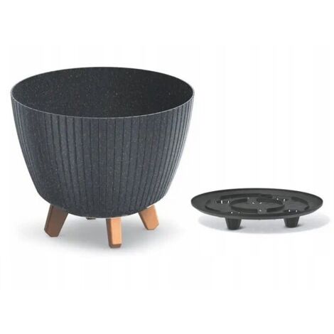 Maceta Lamia ECO Wood DLAL300W antracita Prosperplast