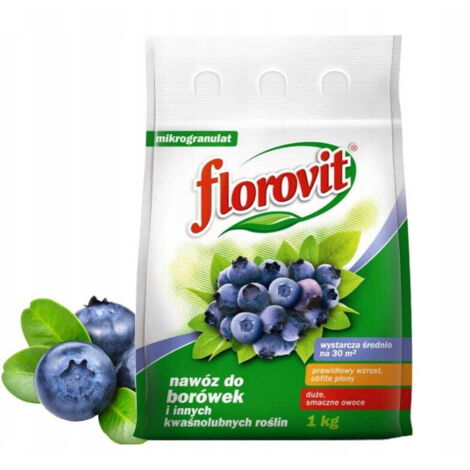 Fertilizante Florovit para arándanos y plantas acidófilas 1 kg gránulos (1/2)