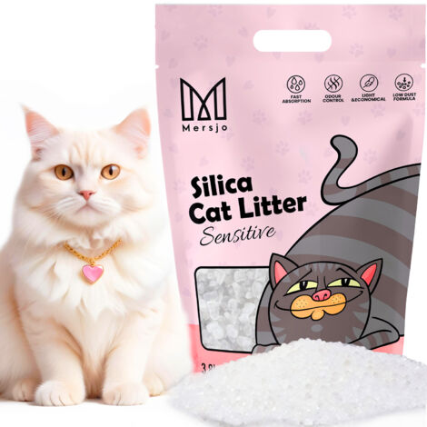 Arena para gatos de silicona Mersjo Sensitive de 3,8 l