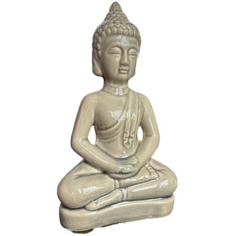Figura de Buda de cerámica WESTWING 6,5 x 11,5 x 20 cm