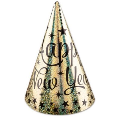 NOCHEVIEJA Gorros Feliz Año Nuevo Livarno home, 6 uds