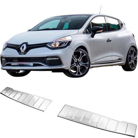 Cubierta de parachoques de acero inoxidable cromada Renault Clio IV HB 2012-2019 (1/5)