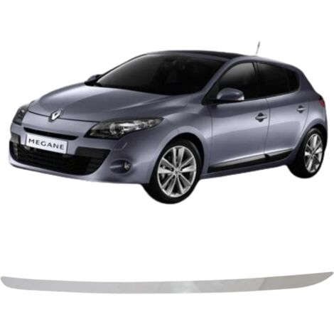 Moldura de borde de portón trasero en acero inoxidable cromado Renault Megane 3 HB 2010-2015 (1/5)