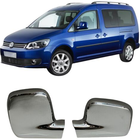Cubiertas de espejo, plástico ABS, cromadas, Volkswagen Caddy 2004-2014 (1/4)