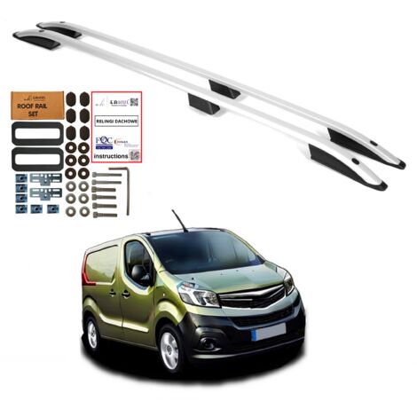 Barras de techo OPEL VIVARO RENAULT TRAFIC FIAT TALENTO 2014- LARGO Sólido