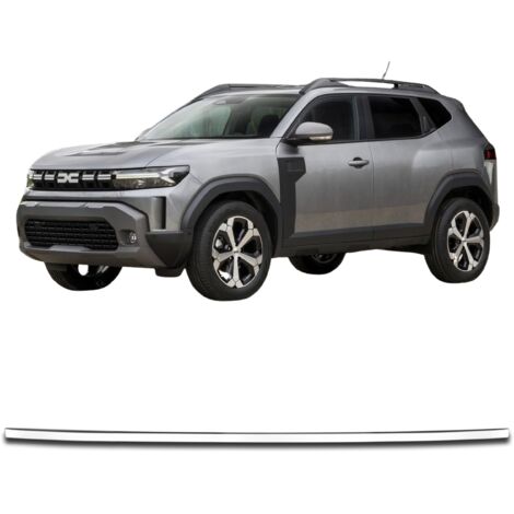 Moldura del borde del portón trasero en acero inoxidable cromado para Dacia Duster a partir de 2024 (1/5)