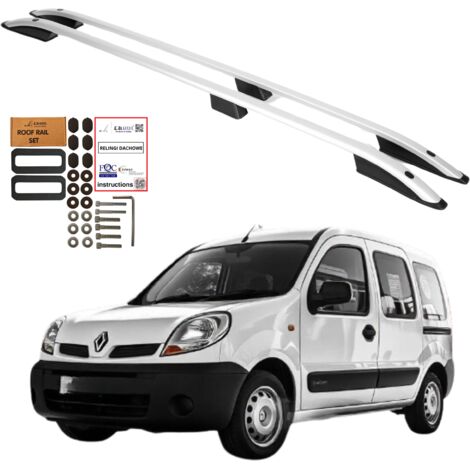 Barras de techo RENAULT KANGOO de 1999 a 2008 Aluminio Resistentes y duraderas
