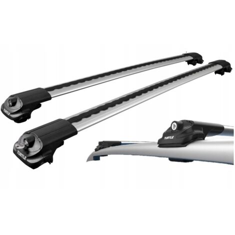 Portaequipajes de techo Turtle Air1 Air-1 de base baja, plateado, 82/86