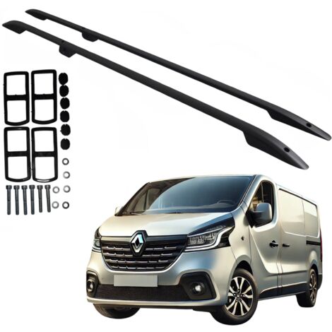 Barras de techo OPEL VIVARO RENAULT TRAFIC TALENTO NV300 2014- LONG BLACK