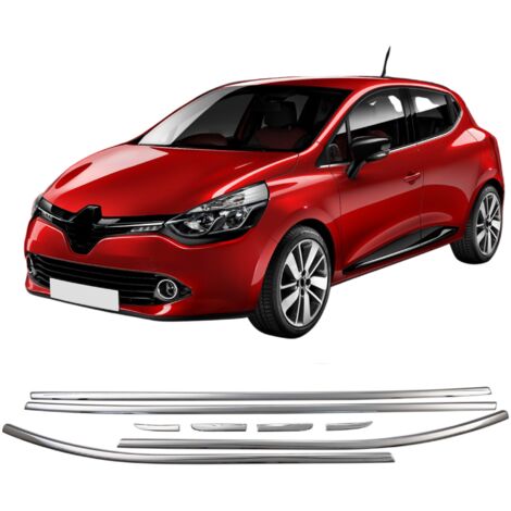 Molduras laterales de ventanas acero inoxidable cromadas Renault Clio 4 HB 2012- (1/3)