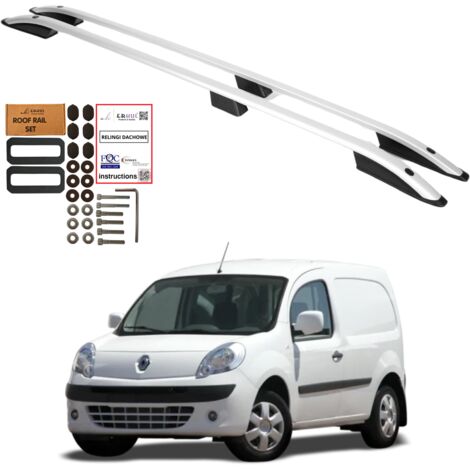 Barras de techo RENAULT KANGOO II 2008-2022 L2 LONG Aluminio Durable