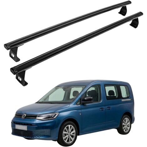 Baca para Volkswagen Caddy del 2003 al 2020 de aluminio ligero color negro
