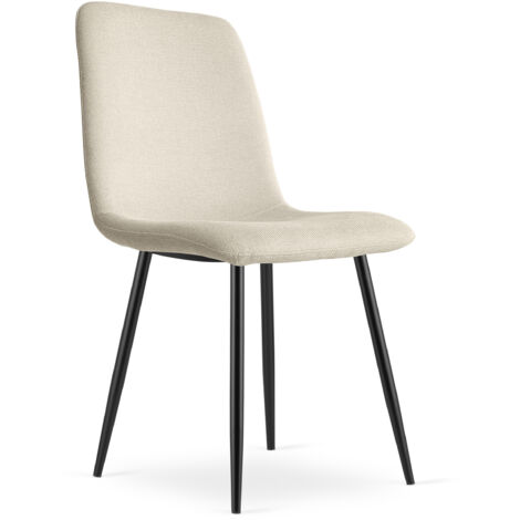 Silla RIFT - beige / patas negras x 1 (1/5)