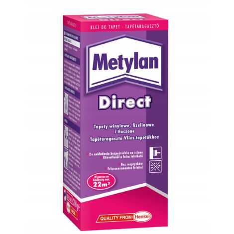 Pegamento para papel pintado vinílico Methylan Direct 200 g sobre tela no tejida