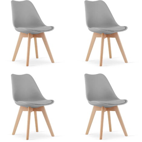 Silla MARK gris x 4 (1/5)