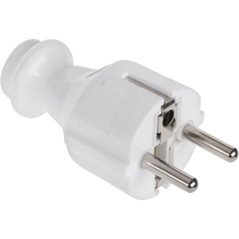 Enchufe recto con toma de tierra Unischuko WT-30
